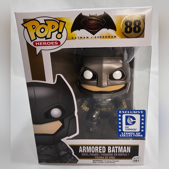 Vaulted Legion of Collectors Funko Pop Armored Batman 88 with protector case - Picture 4 of 6